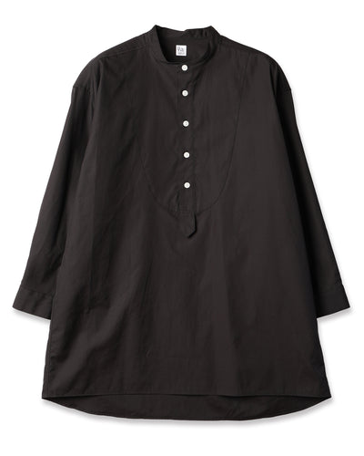 band collar over bosom shirt