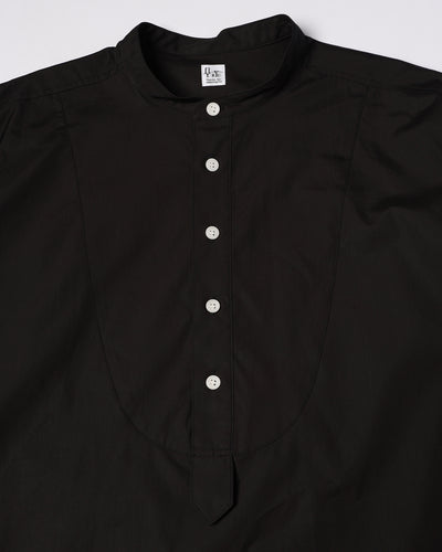 band collar over bosom shirt