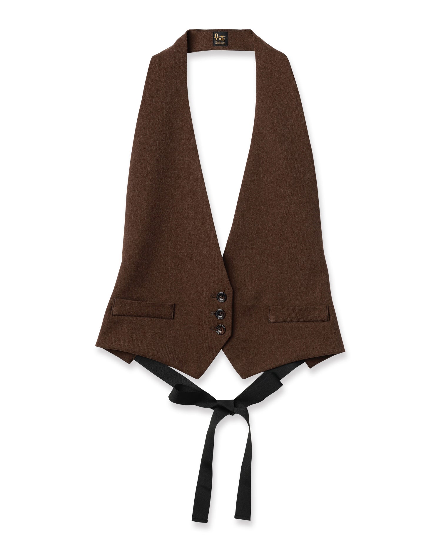 serge short gilet oak