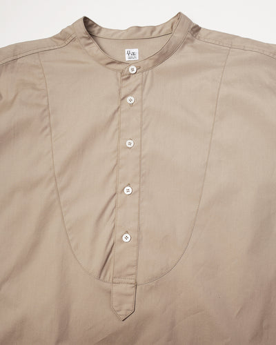 band collar over bosom shirt