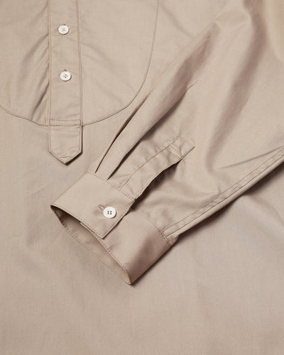 band collar over bosom shirt