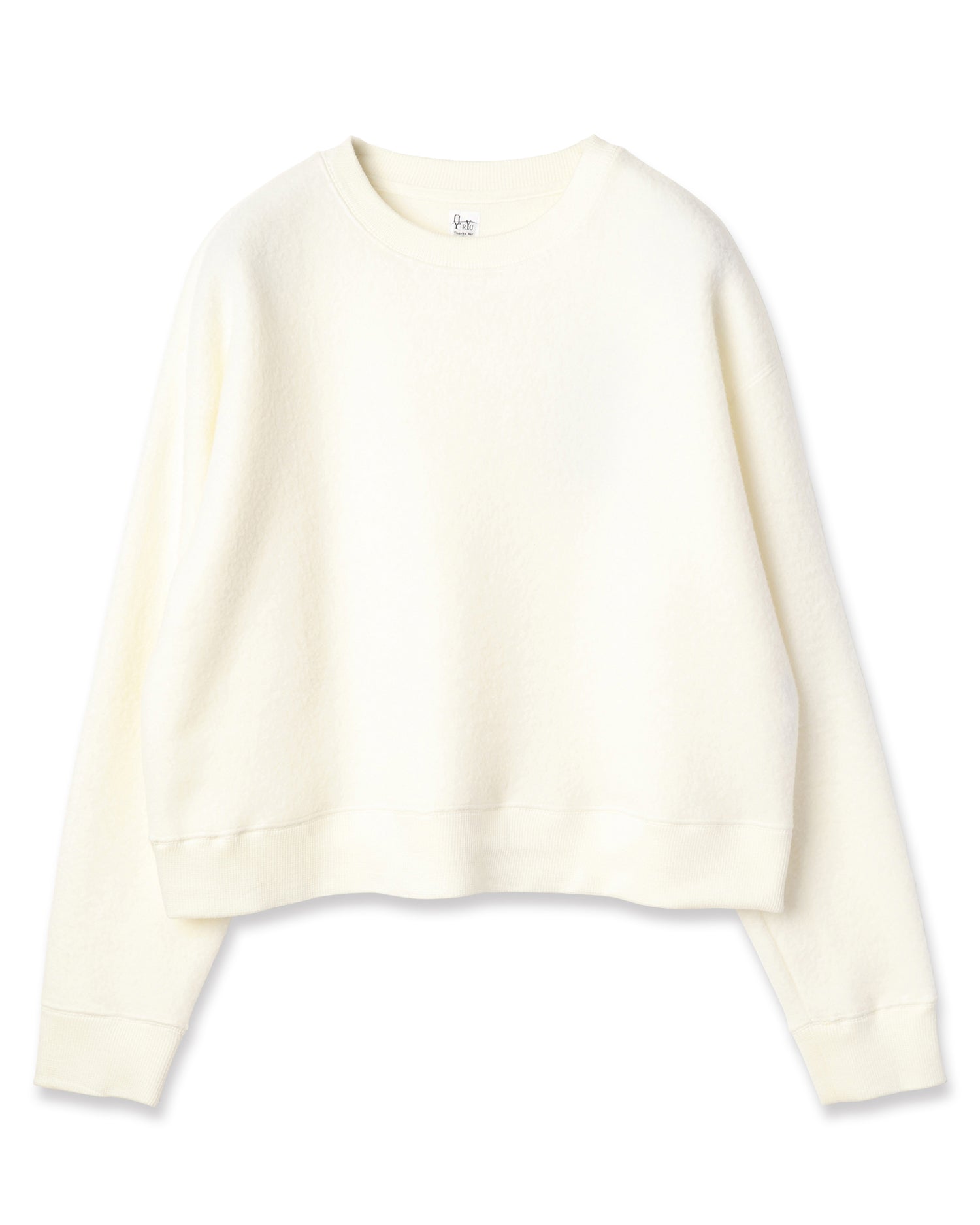 pile long sleeve knit off white