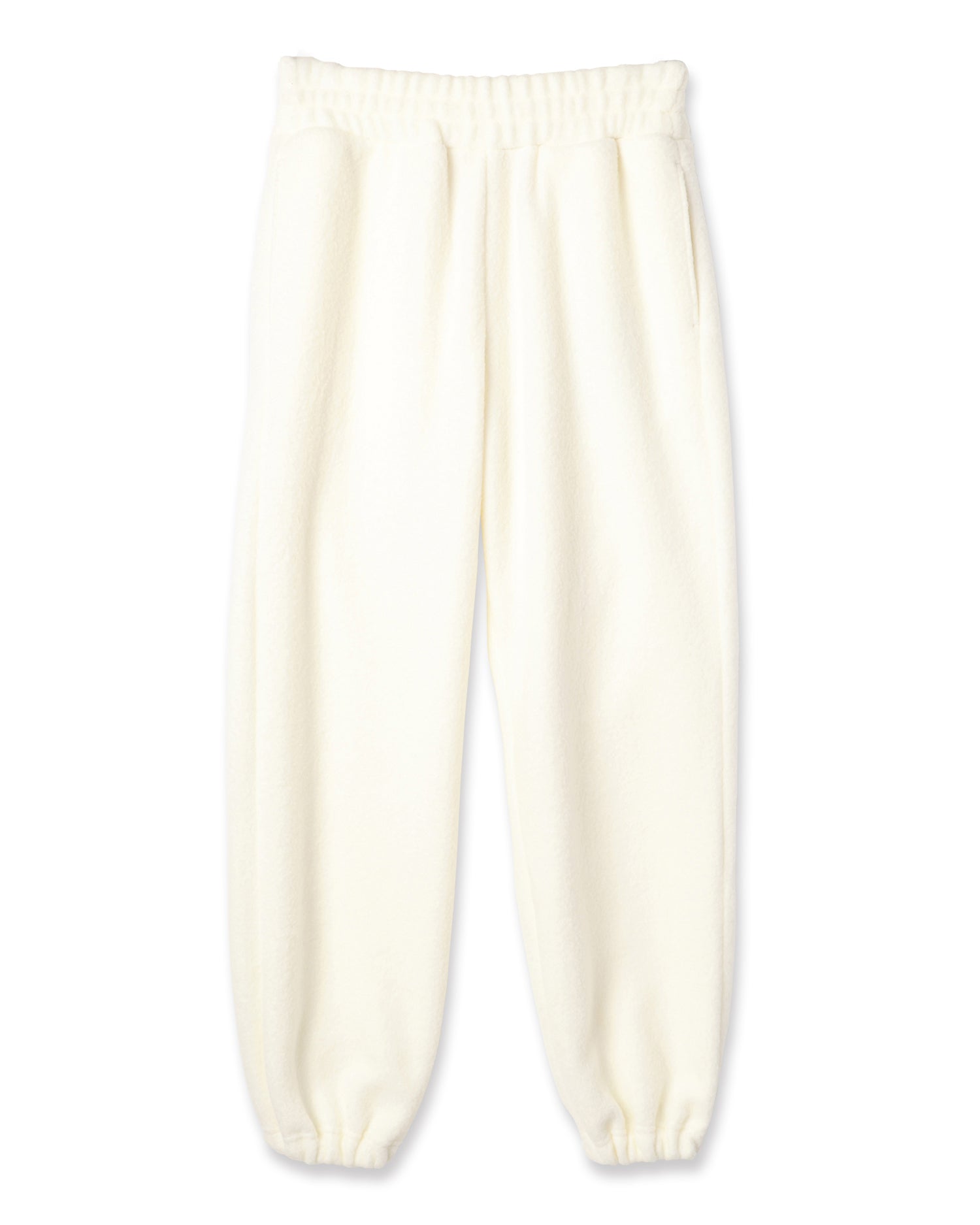 pile jogger pants off white