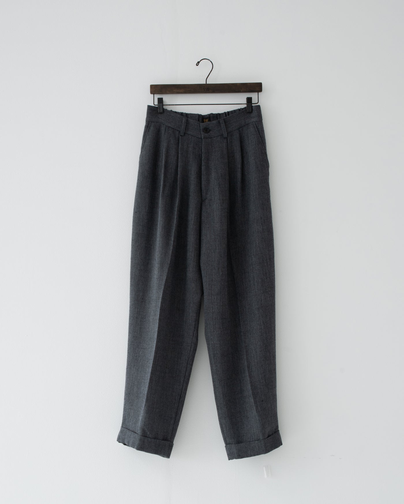 【予約商品】summer wool two-tuck slacks