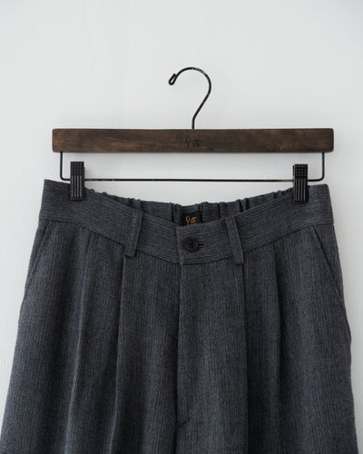 【予約商品】summer wool two-tuck slacks