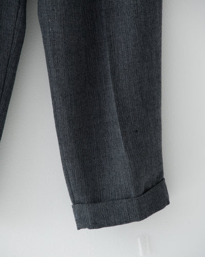 【予約商品】summer wool two-tuck slacks