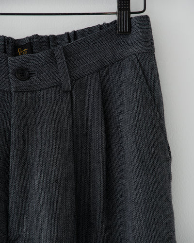 【予約商品】summer wool two-tuck slacks