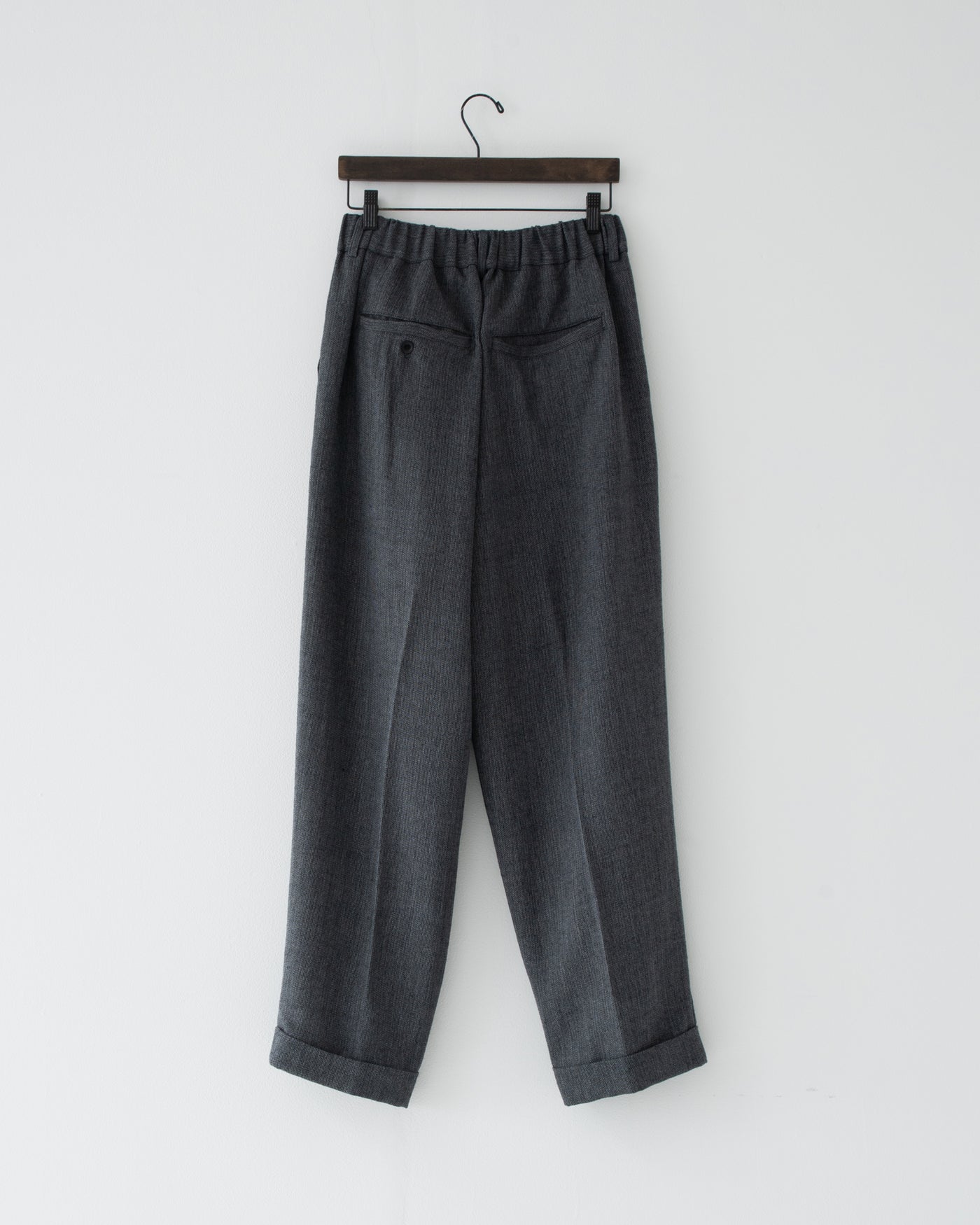【予約商品】summer wool two-tuck slacks