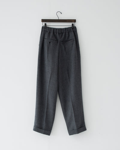【予約商品】summer wool two-tuck slacks