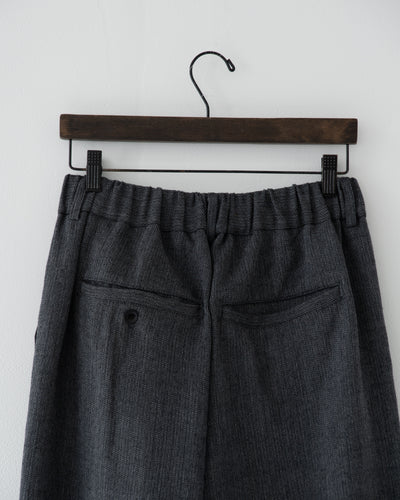 【予約商品】summer wool two-tuck slacks