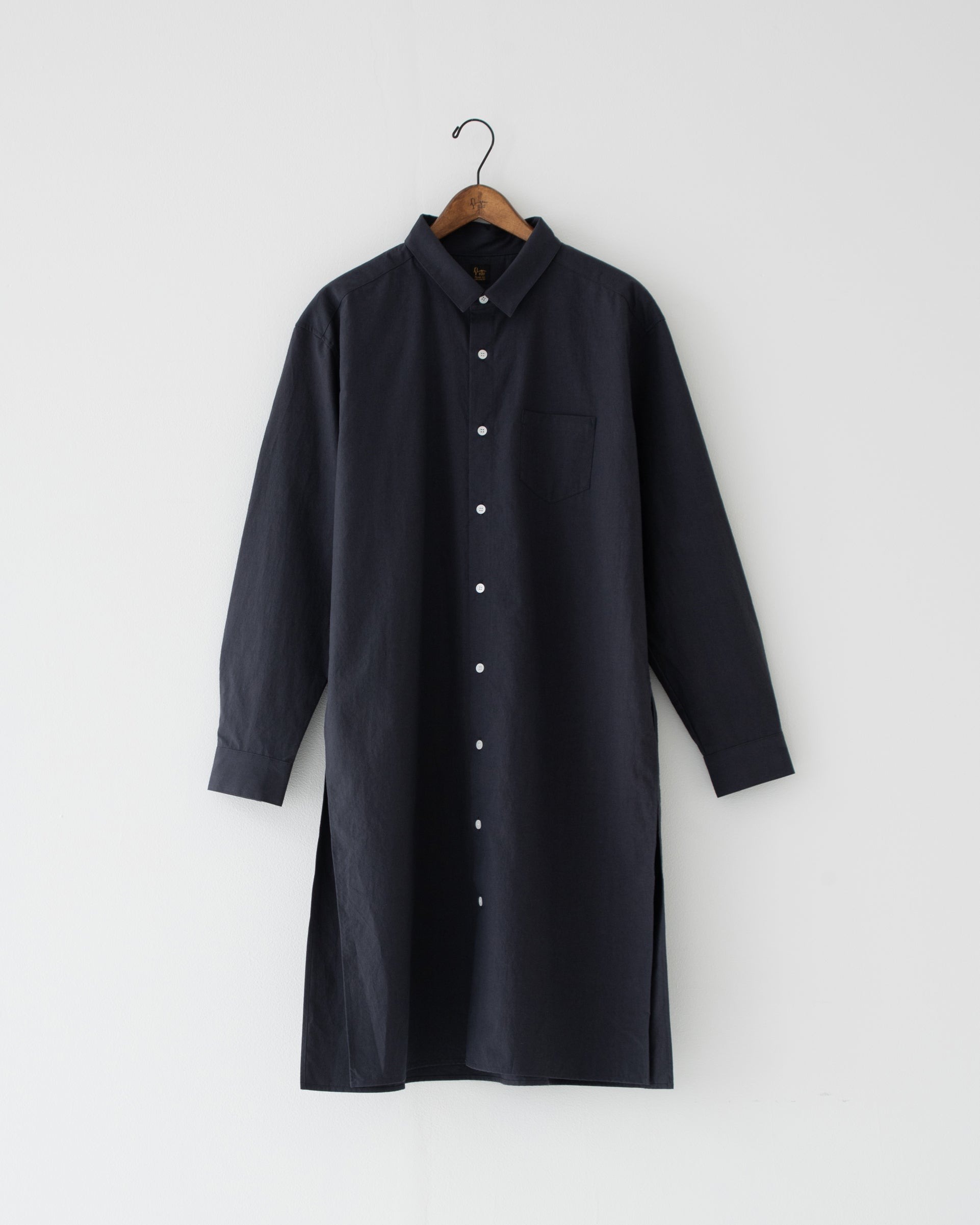 【予約商品】Omi-zarashi long shirt sumi