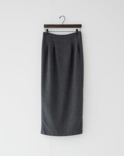 【予約商品】summer wool tuck pencil skirt