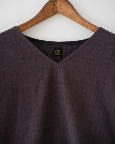 【予約商品】wrinkled effect v-neck pullover