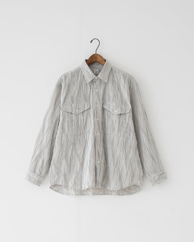 【予約商品】tucked dobby long-sleeve shirt