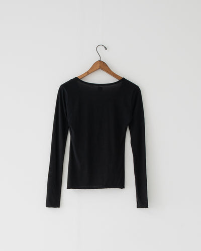 【予約商品】high twist  jersey r-neck top