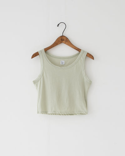 【予約商品】high twist jersey sleeve-less top