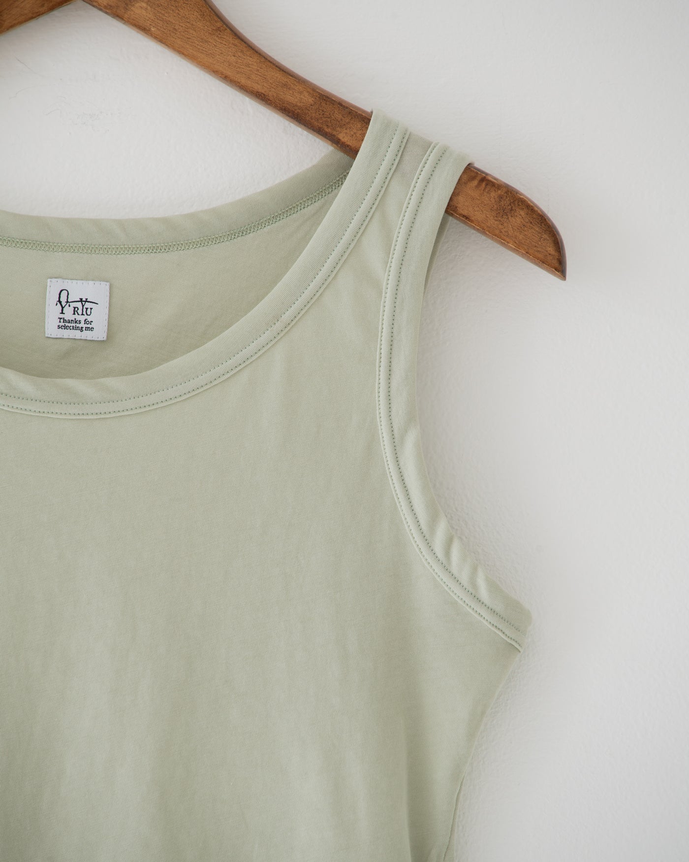 【予約商品】high twist jersey sleeve-less top