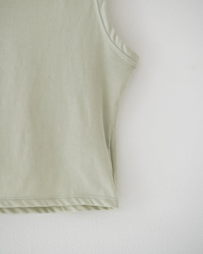 【予約商品】high twist jersey sleeve-less top
