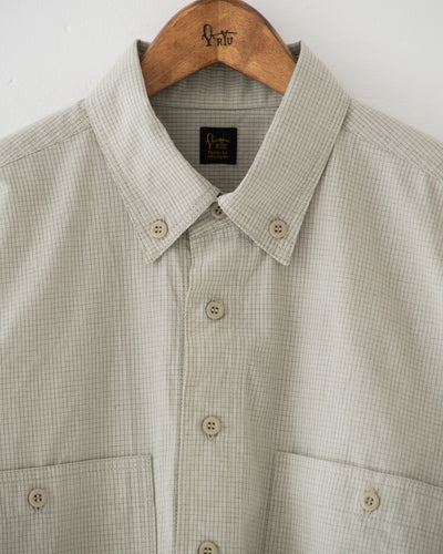 【予約商品】paper-like cotton half-sleeve shirt