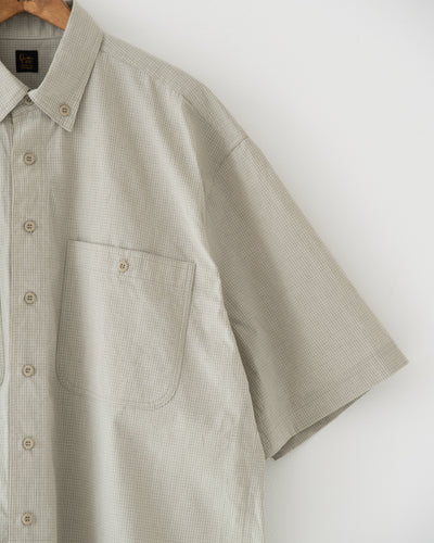 【予約商品】paper-like cotton half-sleeve shirt