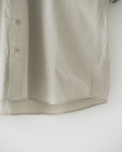 【予約商品】paper-like cotton half-sleeve shirt