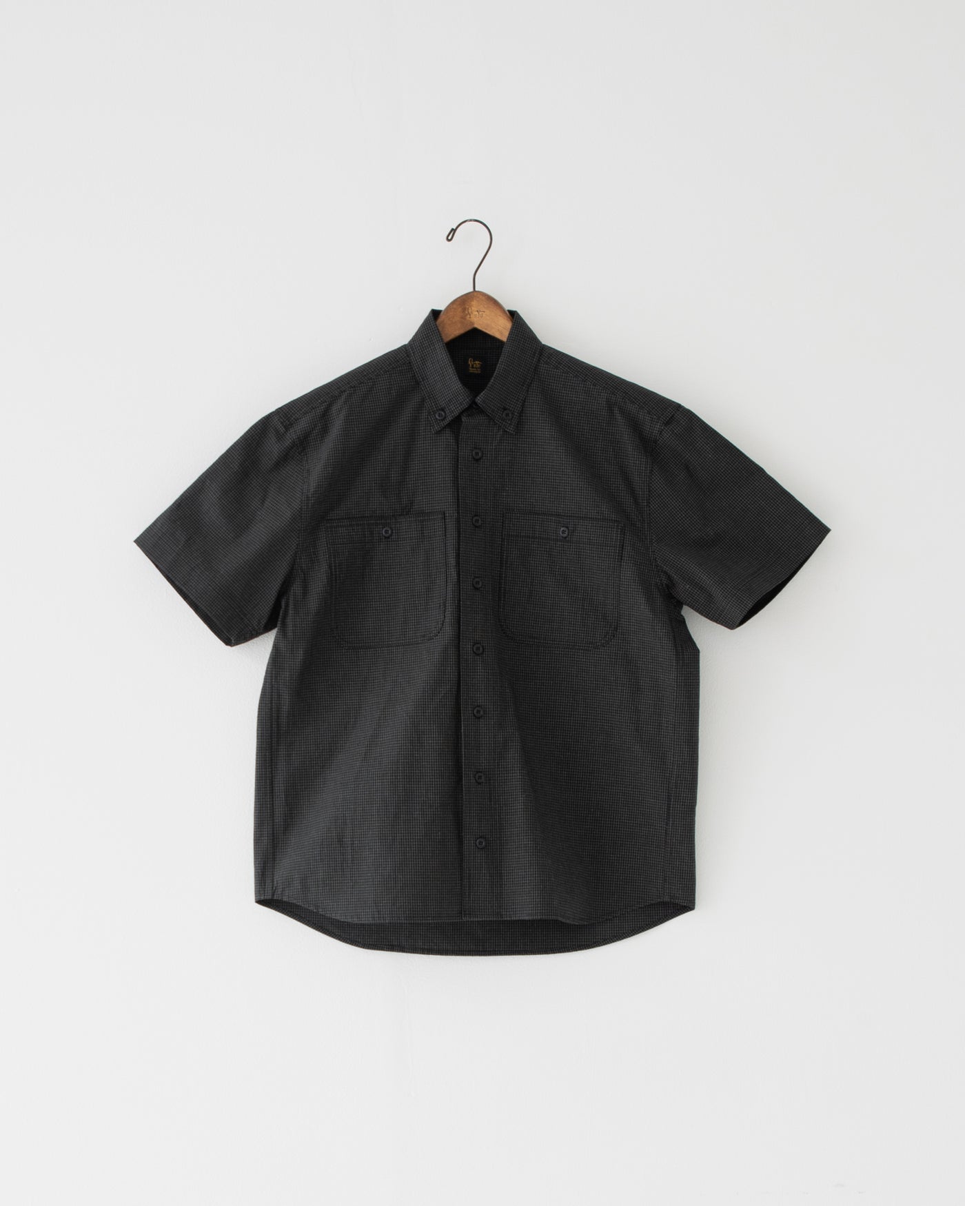 【予約商品】paper-like cotton half-sleeve shirt