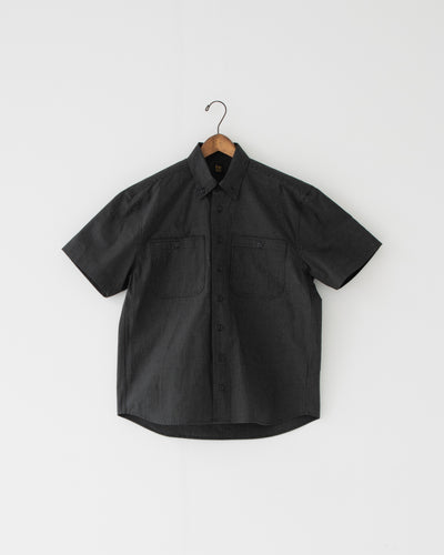 【予約商品】paper-like cotton half-sleeve shirt