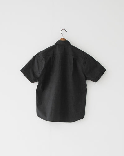 【予約商品】paper-like cotton half-sleeve shirt