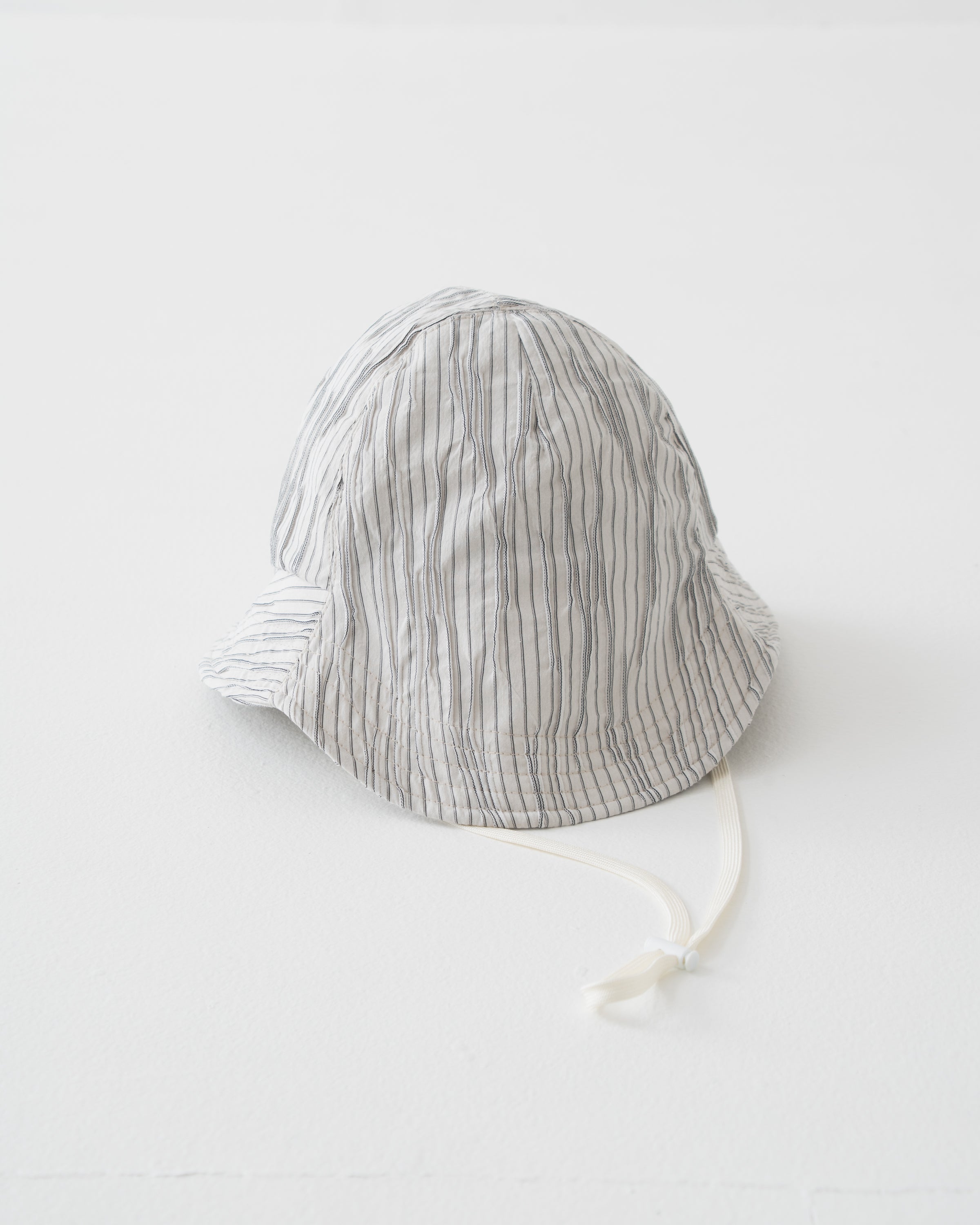 【予約商品】tucked dobby switch hat striped beige