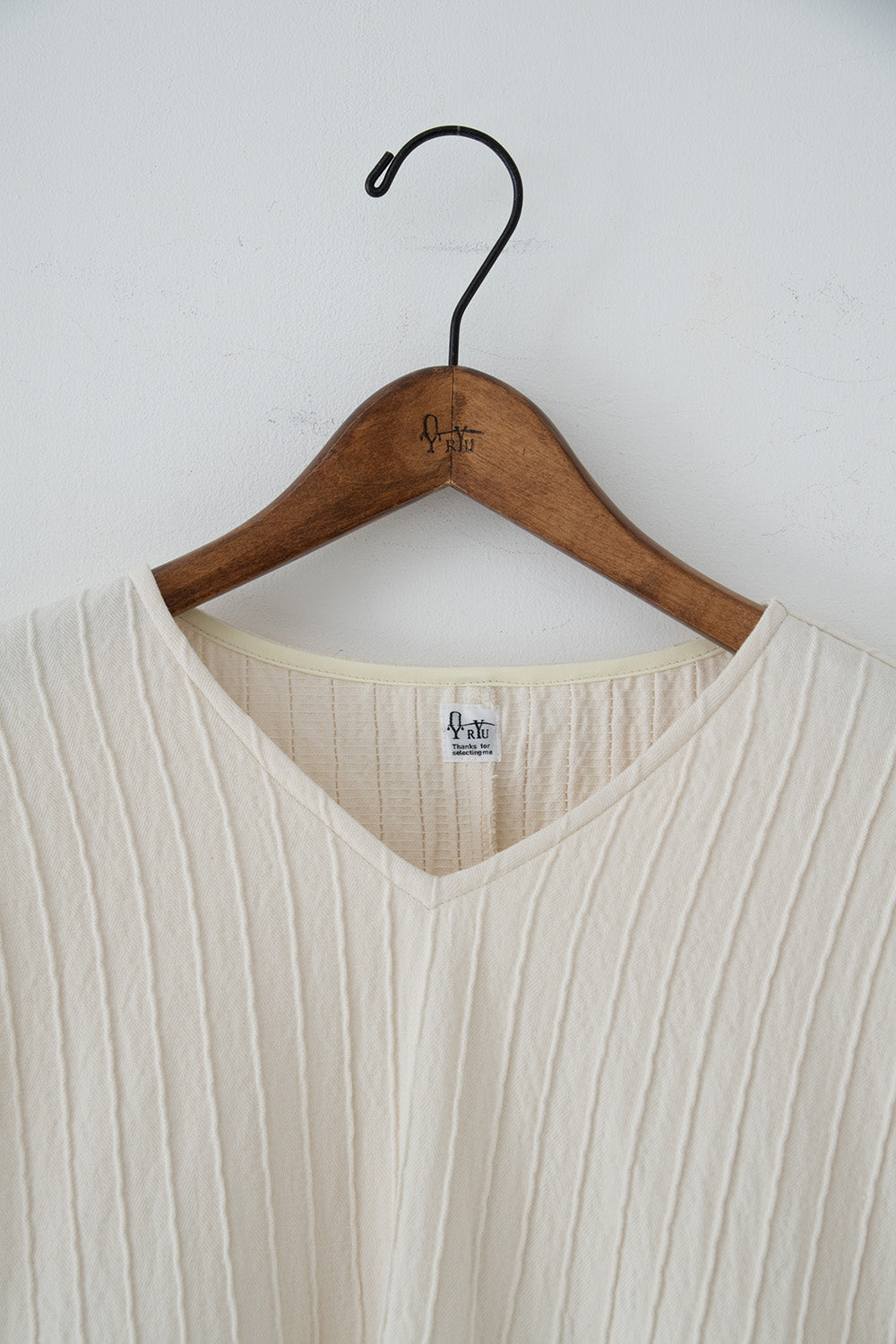 silk cotton v-neck pullover