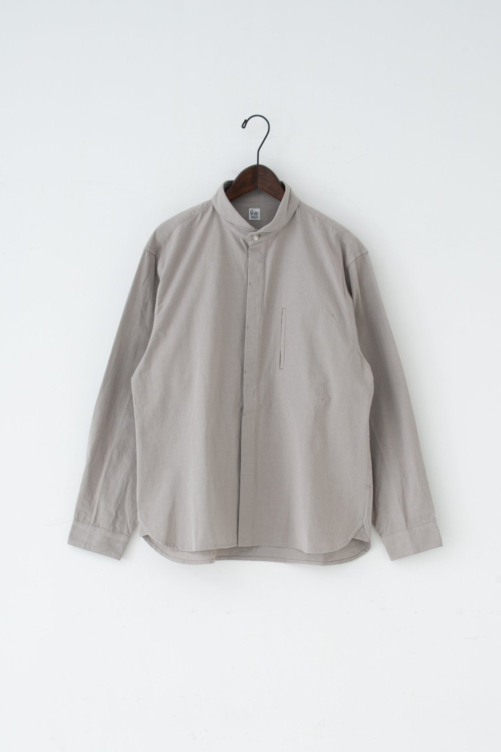shawl collar over shirt gray