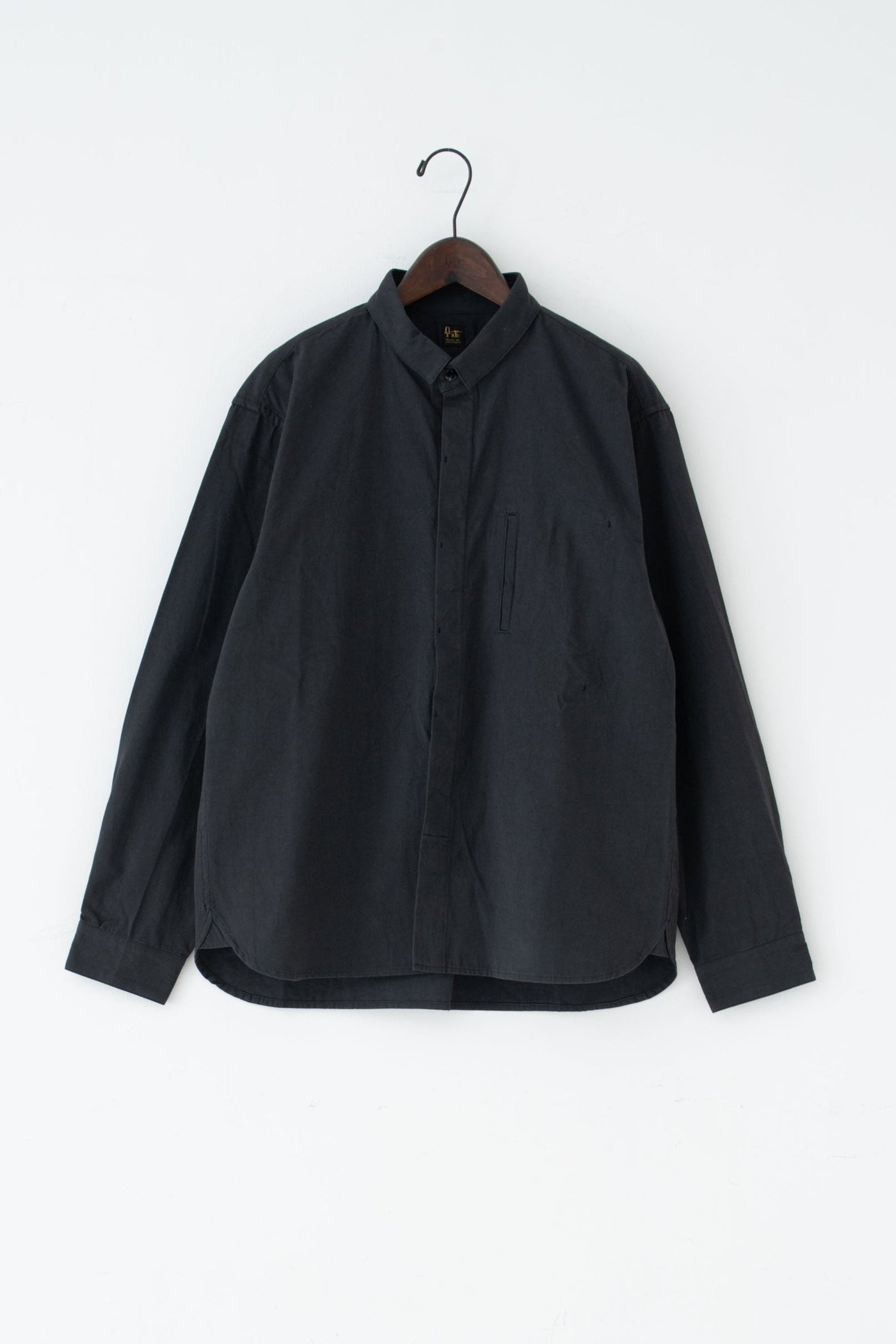 square collar over shirt