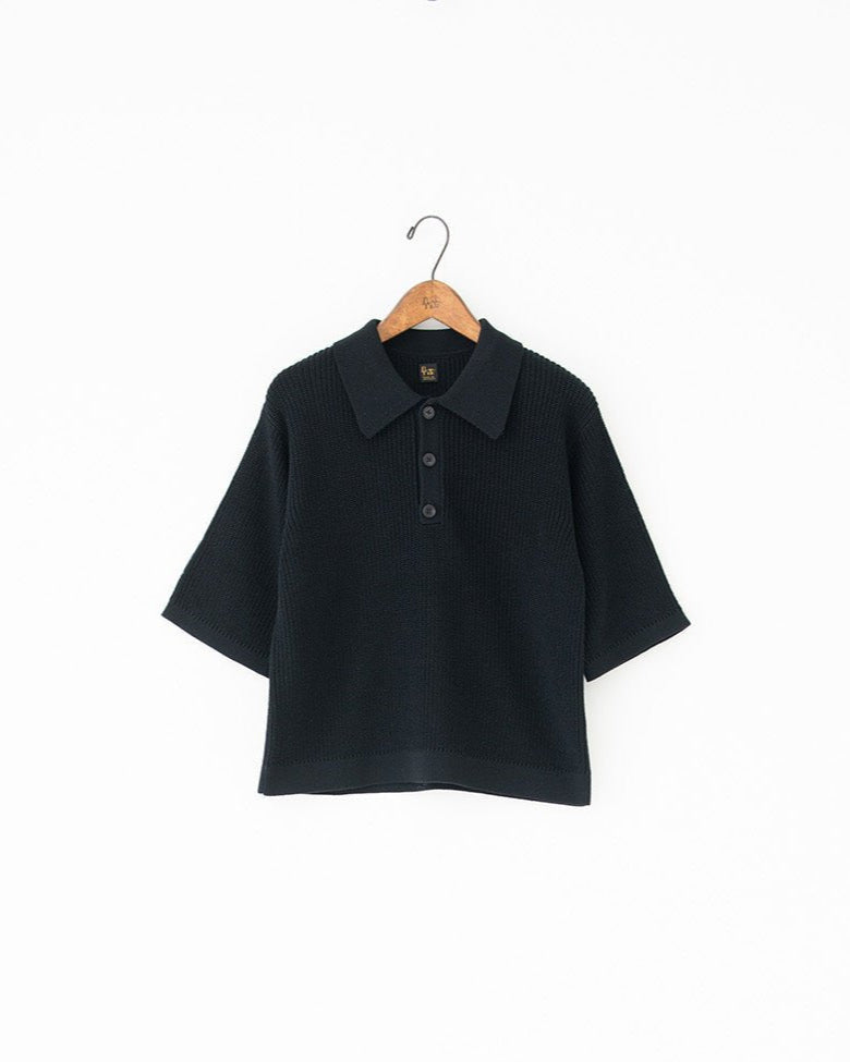 half-sleeve knit polo