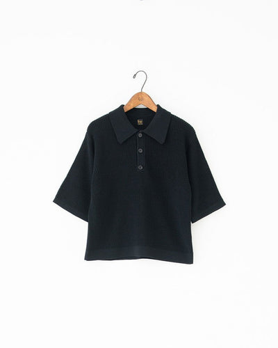 half-sleeve knit polo