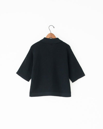 half-sleeve knit polo
