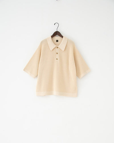 half-sleeve knit polo