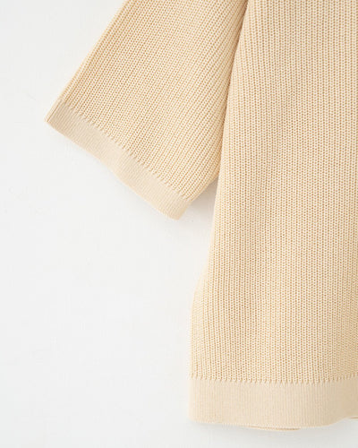 half-sleeve knit polo