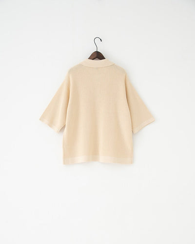 half-sleeve knit polo