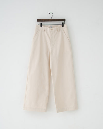 organic twill wide pants