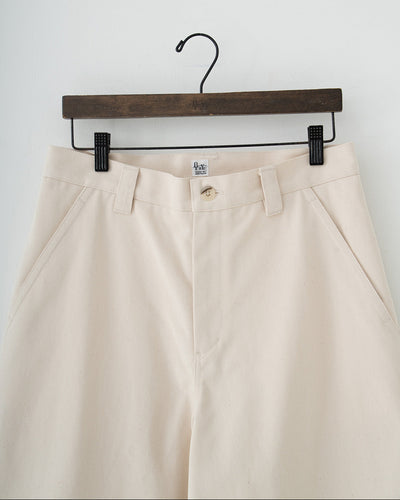 organic twill wide pants