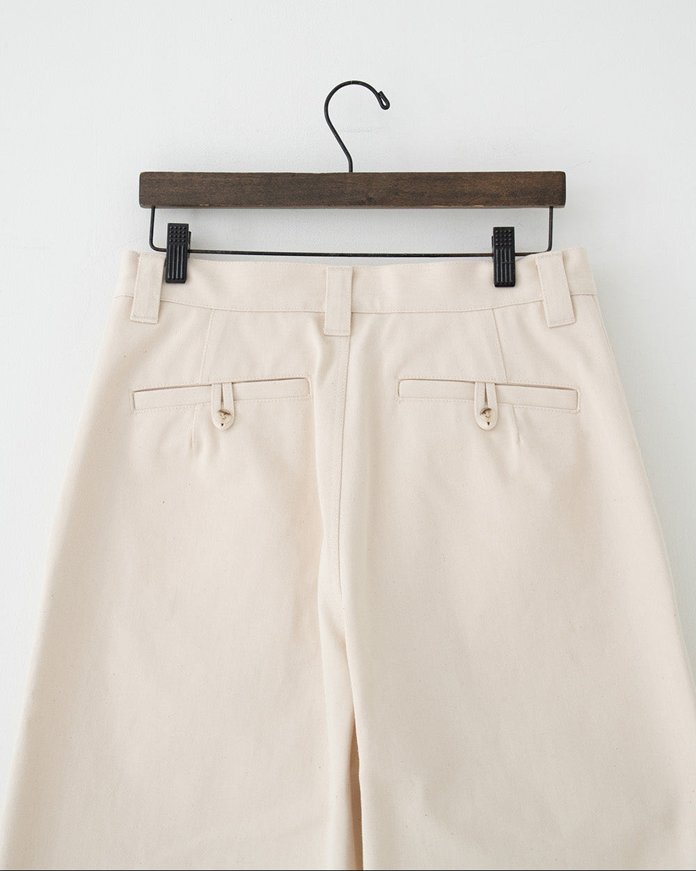 organic twill wide pants