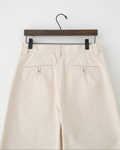 organic twill wide pants