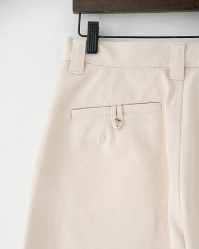 organic twill wide pants