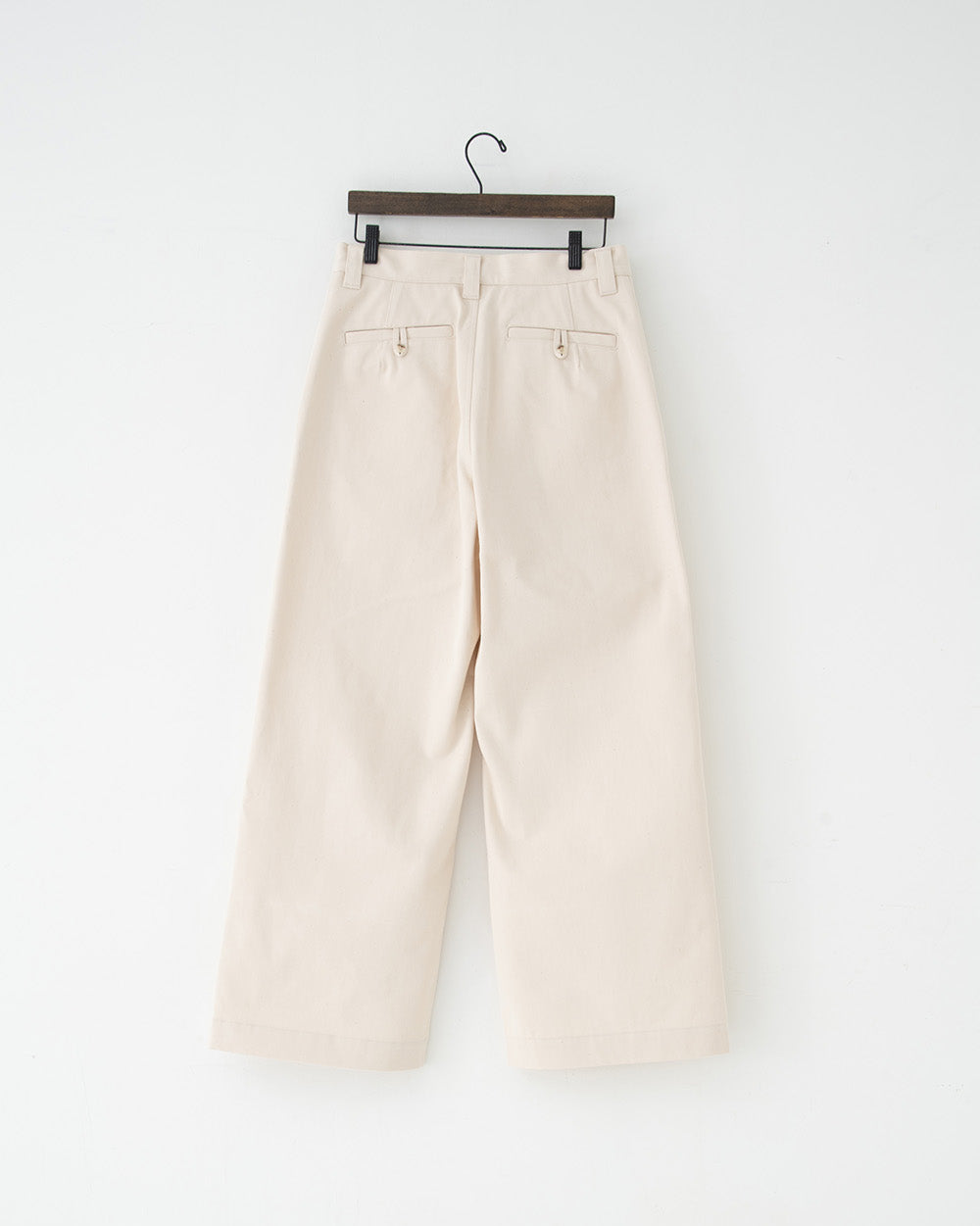 organic twill wide pants