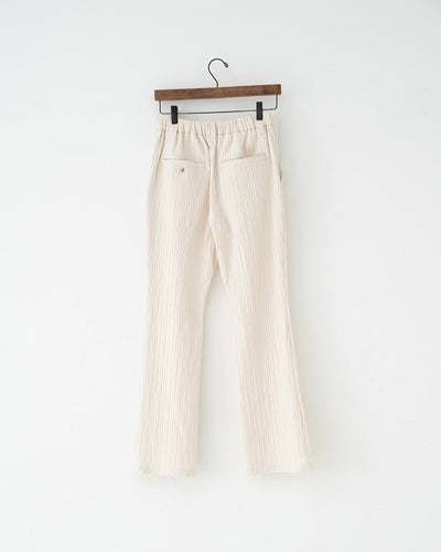 silk cotton flare pants