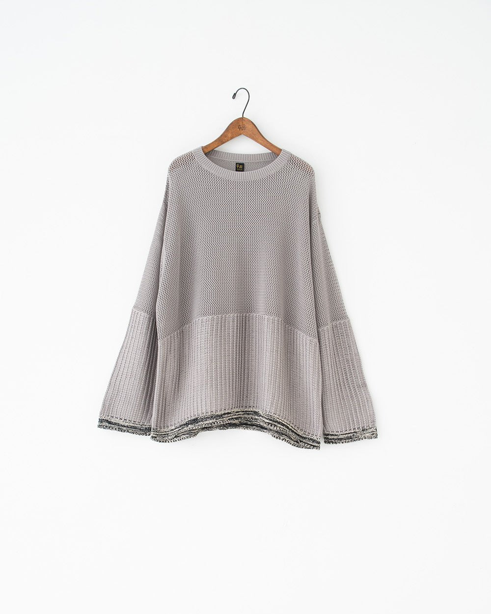 gradation bamboo knit ice gray