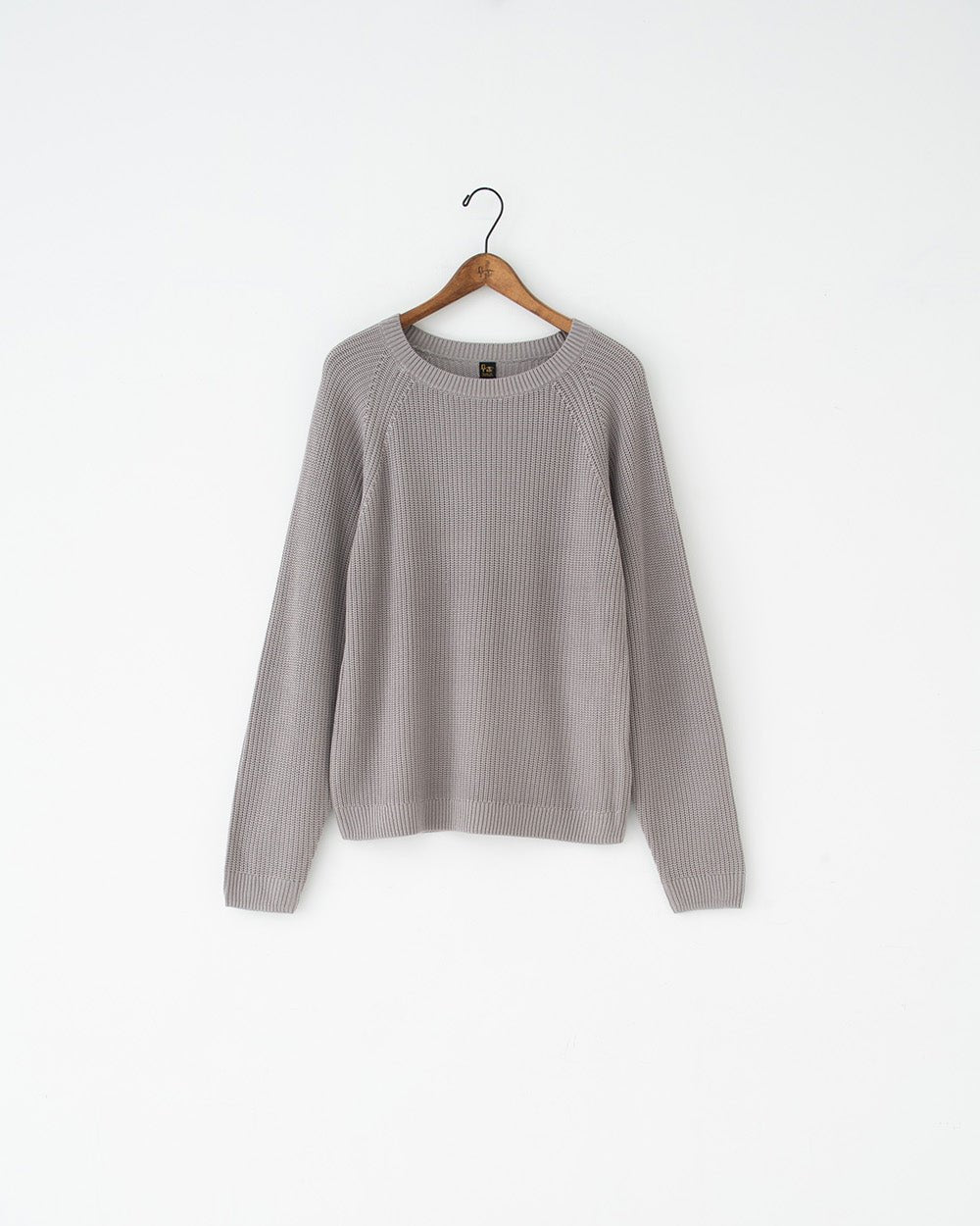 raglan sleeve bamboo knit ice gray