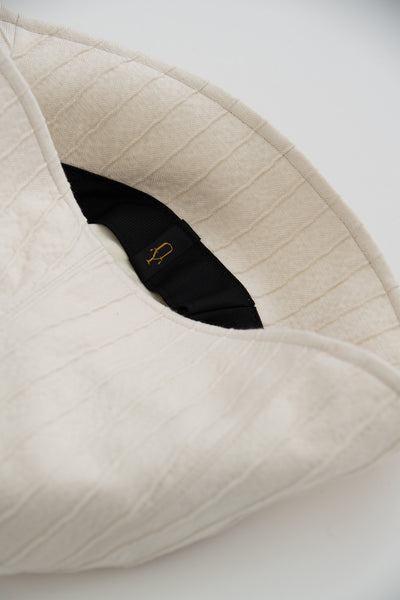 silk cotton cloche hat