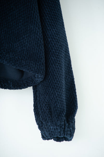 handwork frilled collarless jacket