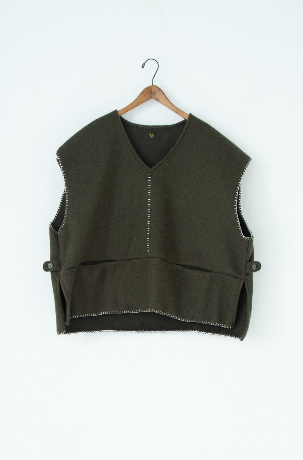 needle work over vest